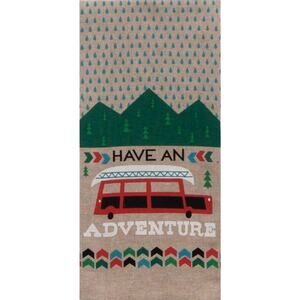 Kay Dee Designs Southwest Sun HAVE AN ADVENTURE Chambray Cotton Tea Towel NEW